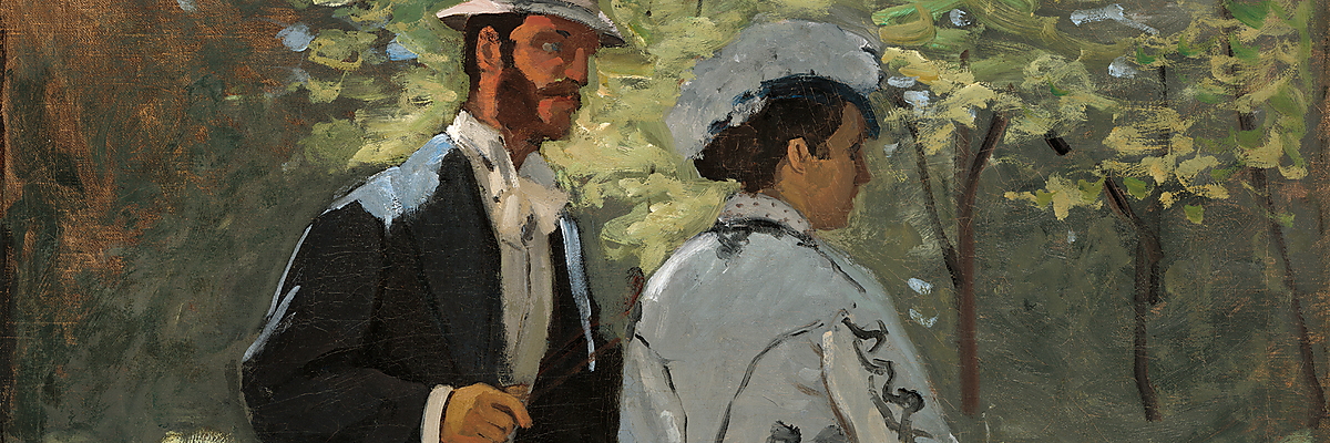 Claude Monet - Bazille und Camille, Öl auf Leinwand, 1865