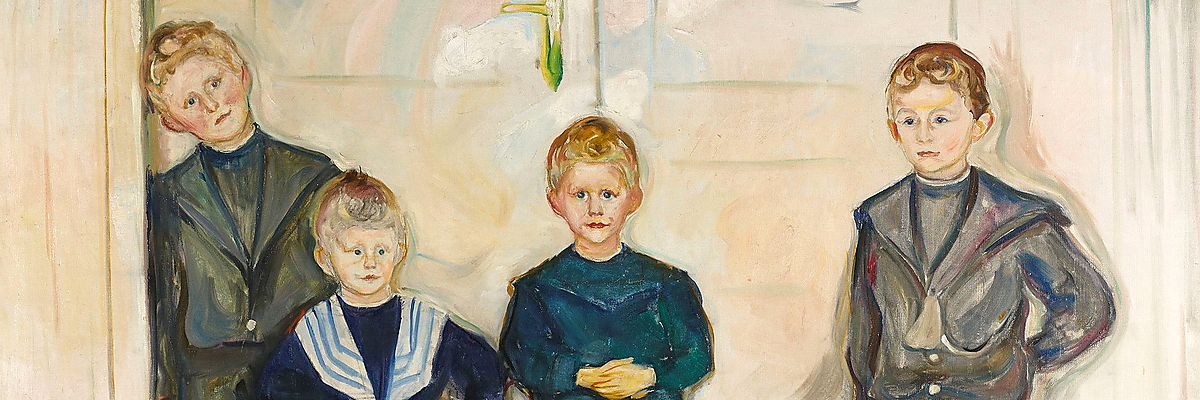 Edvard Munch - Die Söhne des Dr. Linde, Öl auf Leinwand, 1903