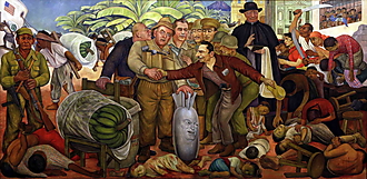 "Der glorreiche Sieg", Gemälde von Diego Rivera, 1954