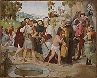 Friedrich Overbecks Fresko Joseph wird von seinen Brüdern verkauft aus dem Bilderzyklus der Casa Bartholdy in Rom.