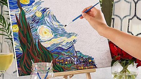 Malen nach Zahlen Bild von Van Gogh 