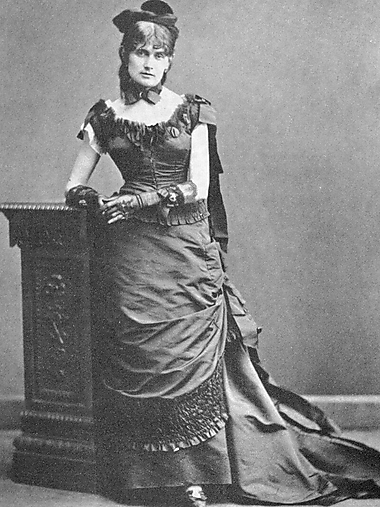 Schwarz/Weiß-Fotografie der Künstlerin Berthe Morisot
